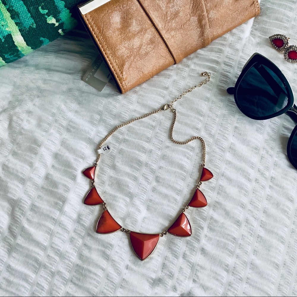 Pink Geometric Necklace